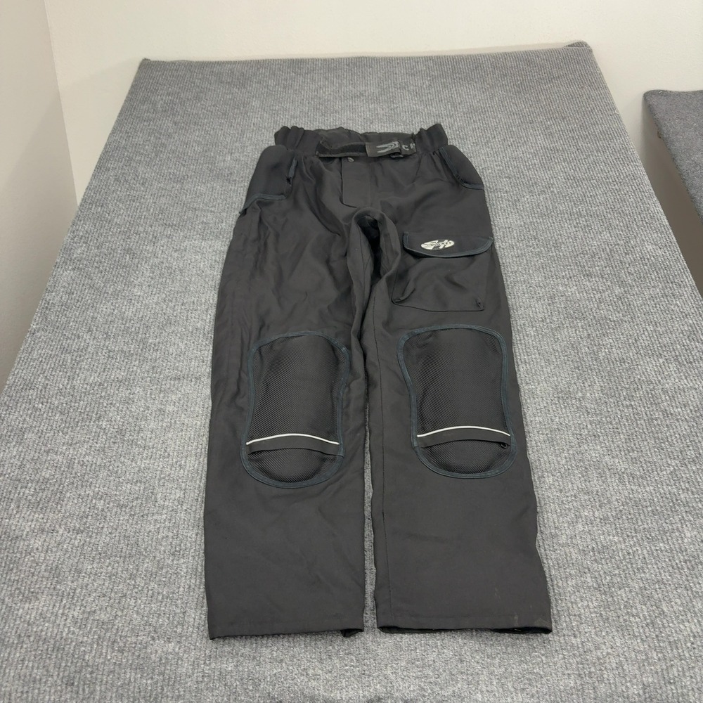 Joe Rocket Pants Mens M Black Polyester Padded Knee Armored Biker Moto Sport